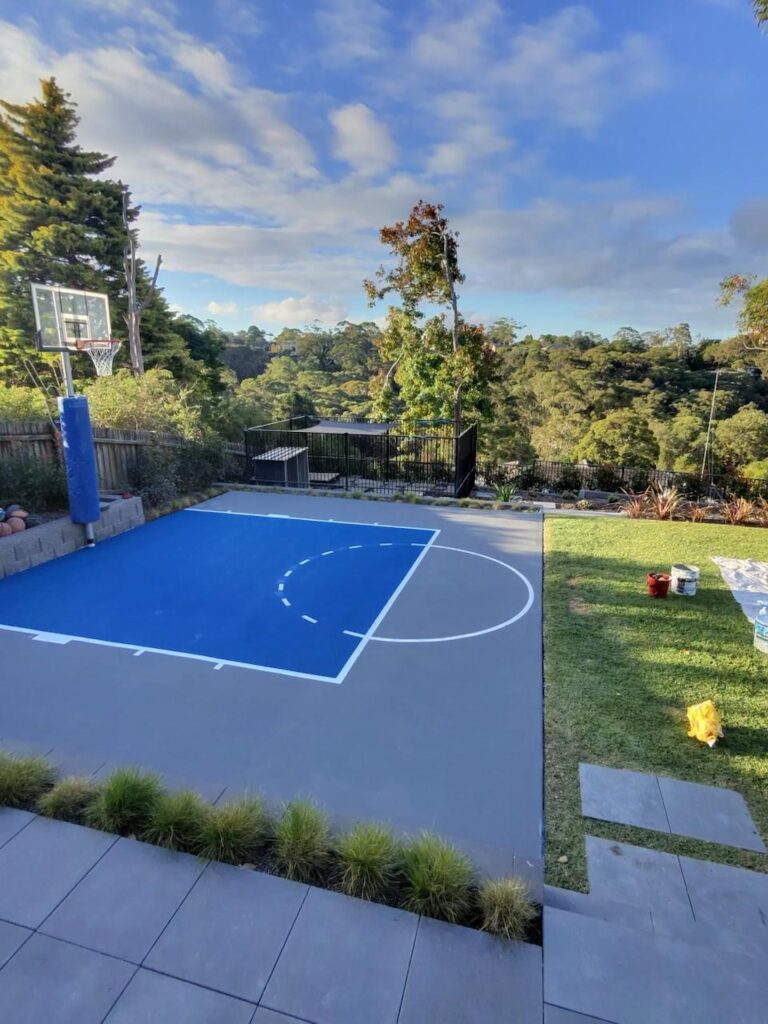 Basketball Court Resurfacing and Repainting